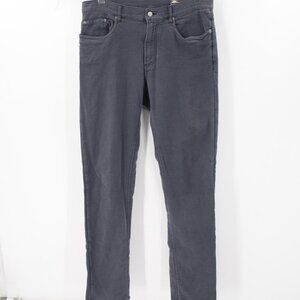 Faherty Pants Men's 33 L32 Stretch Terry 5-Pocket navy Flat Front Cotton Blend